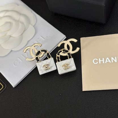 Nouvelles boucles d'oreilles pendentifs sac à main mode