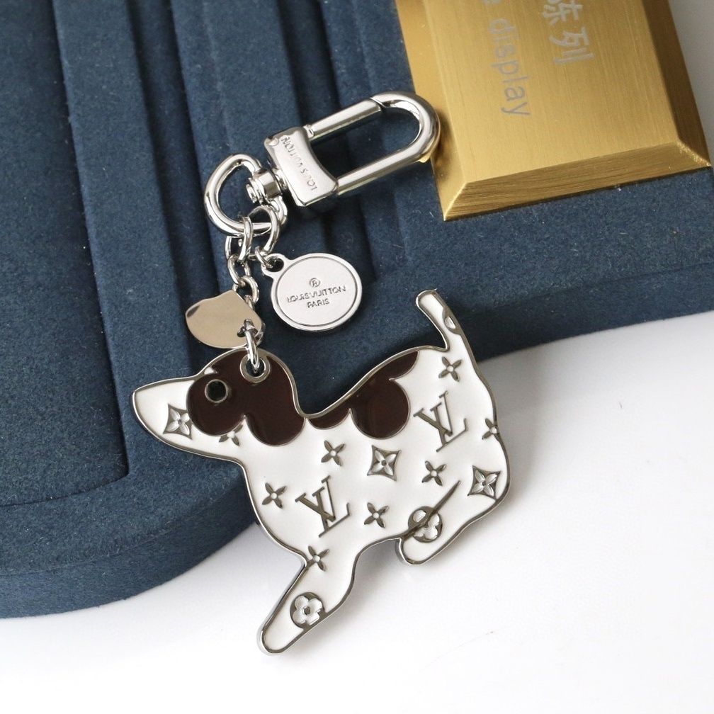Porte-clés pour chien monogrammé