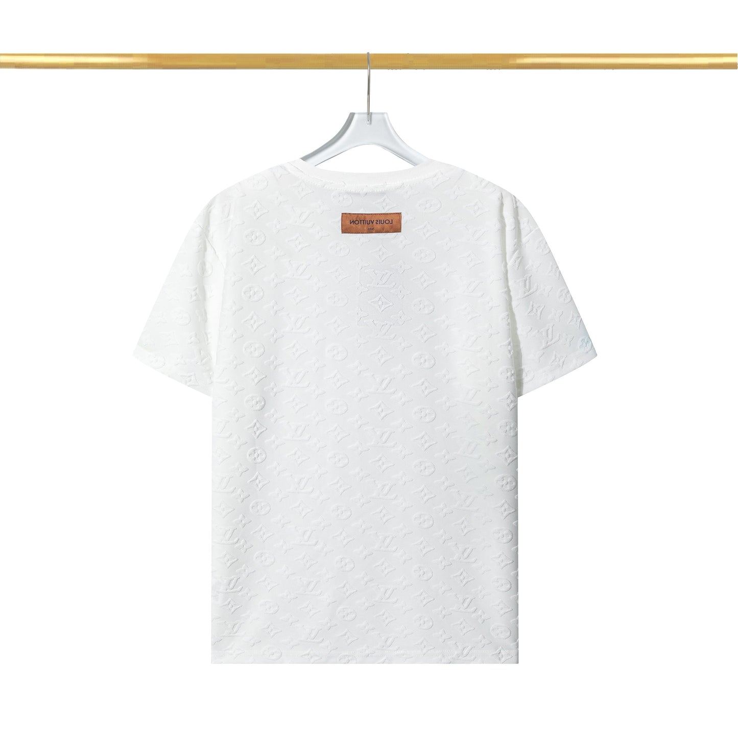 T-shirt en coton molletonné à carreaux