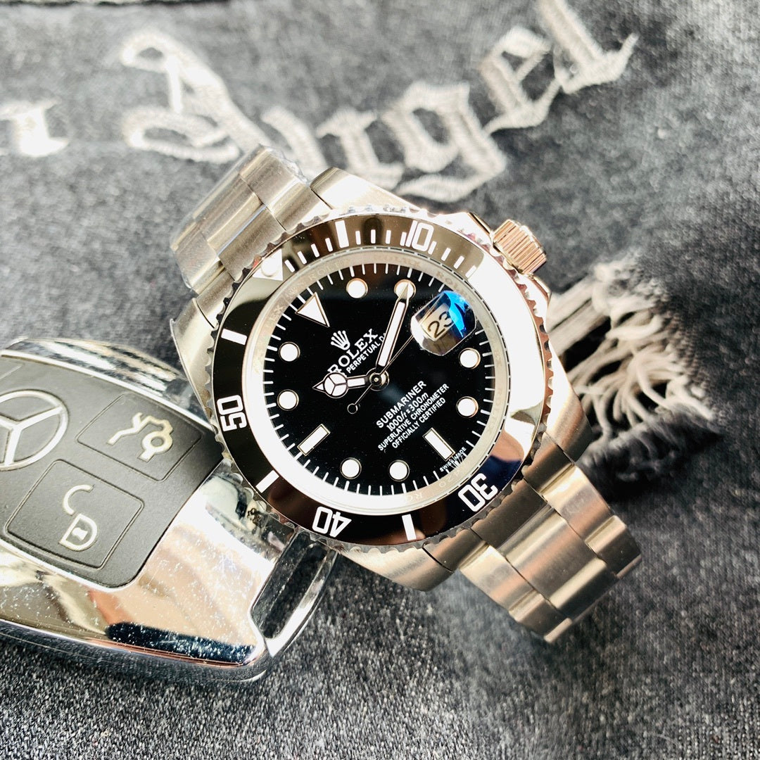 Premium Stainless Steel Mechanical Watch 3 Color Options Classic Sport Luxury Style