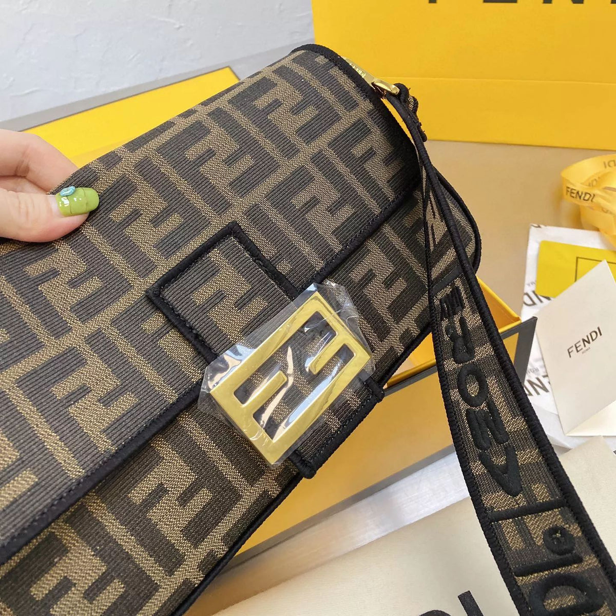 Classic Monogram Embroidered Flap Bag