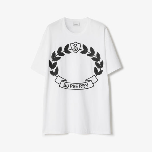 T-shirt en coton blason feuille de chêne