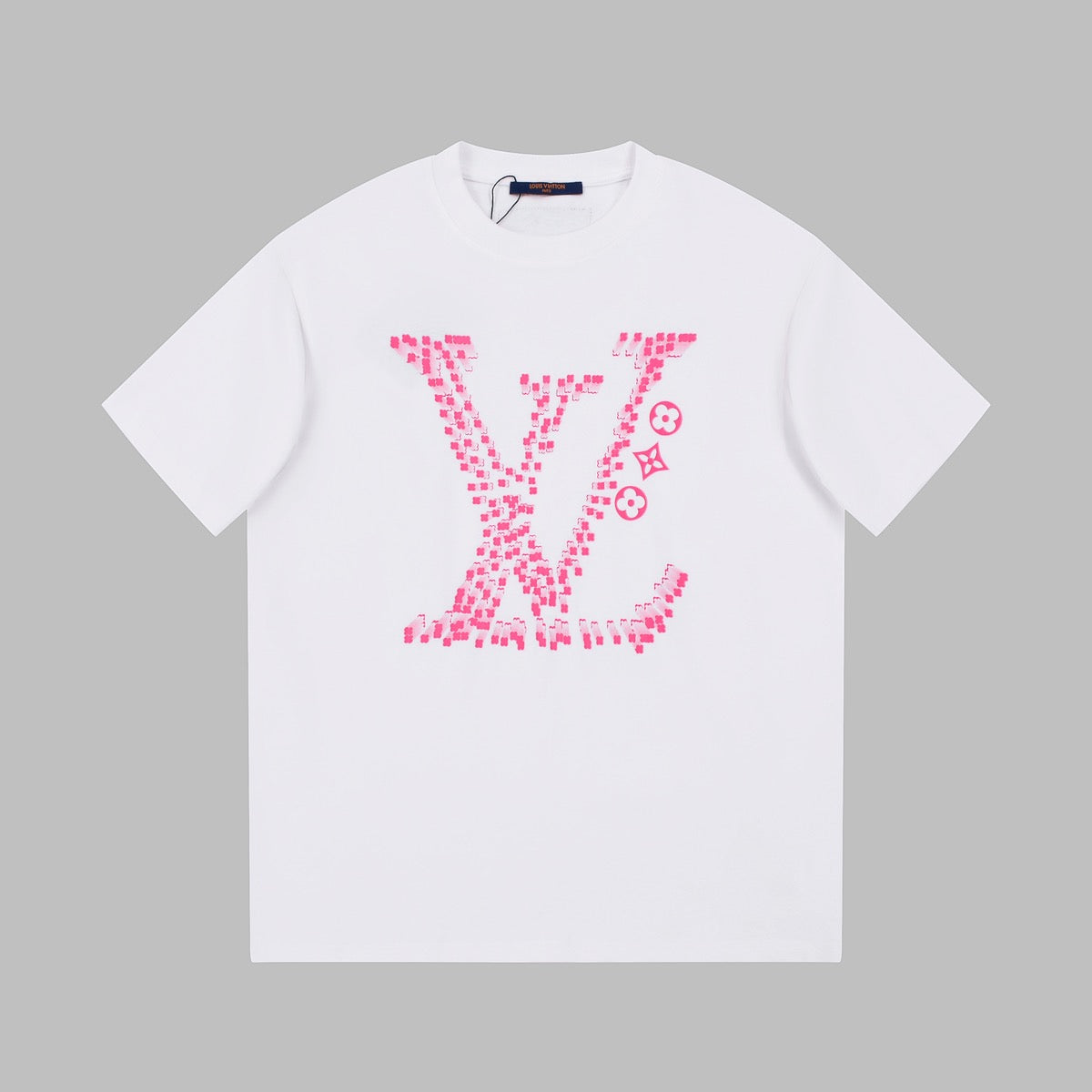 T-shirt rose imprimé classique