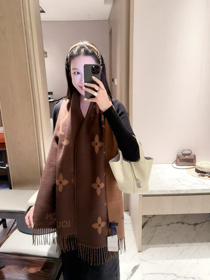 2026 New Oversized Jacquard Cashmere Scarf