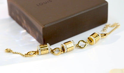Cylinder Rhinestone Bracelet