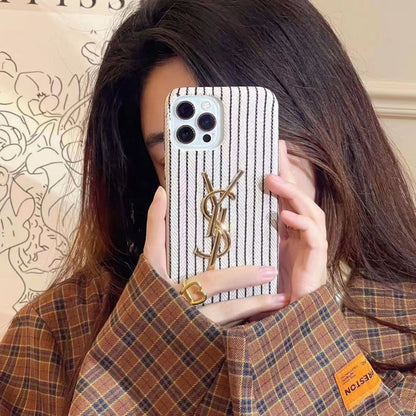 Étui en cuir imprimé crocodile