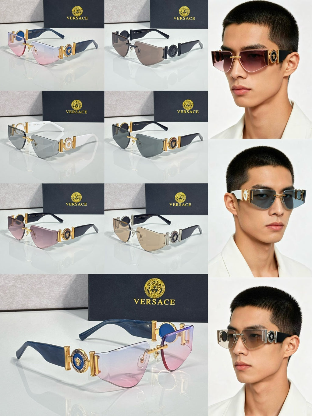 Futuristic Shield Sunglasses - VE6772
