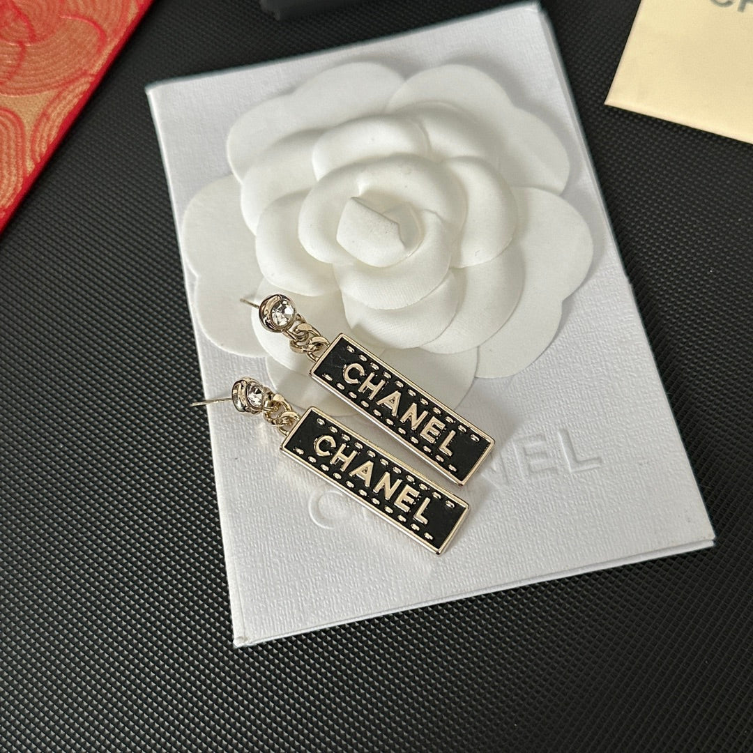 Pendientes colgantes Black Signature
