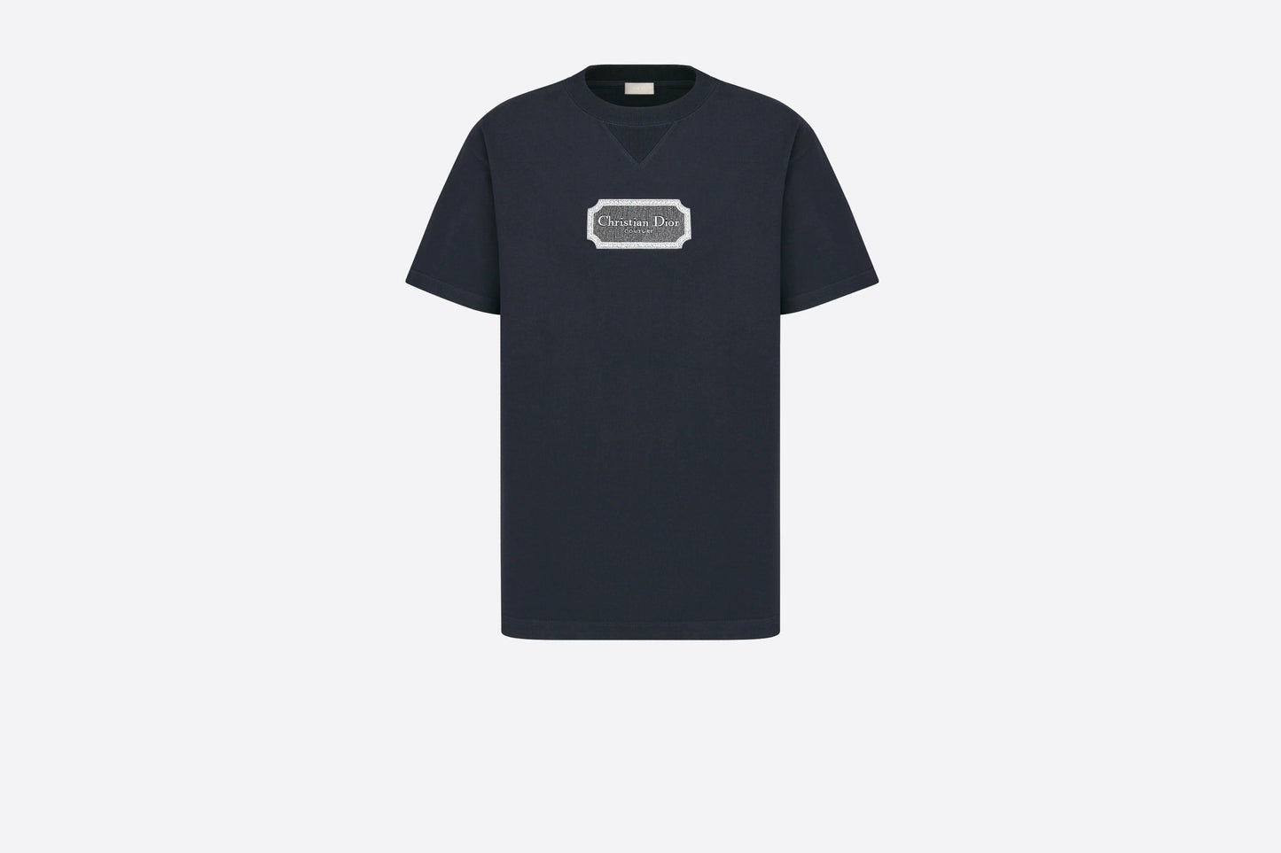 T-shirt ras du cou imprimé rectangulaire de la marque