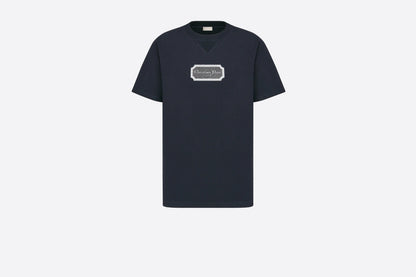 T-shirt ras du cou imprimé rectangulaire de la marque