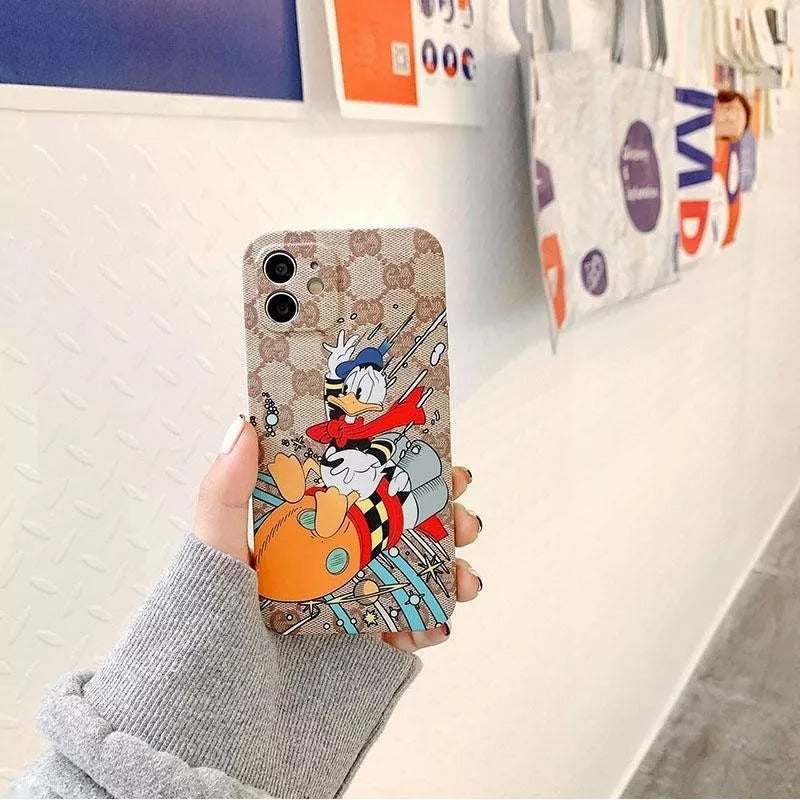 Jolie coque de téléphone canard à imprimé classique