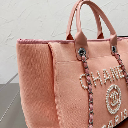 Sac de plage brodé de perles