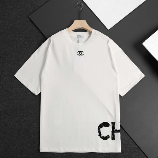 Camiseta clásica con logo estampado
