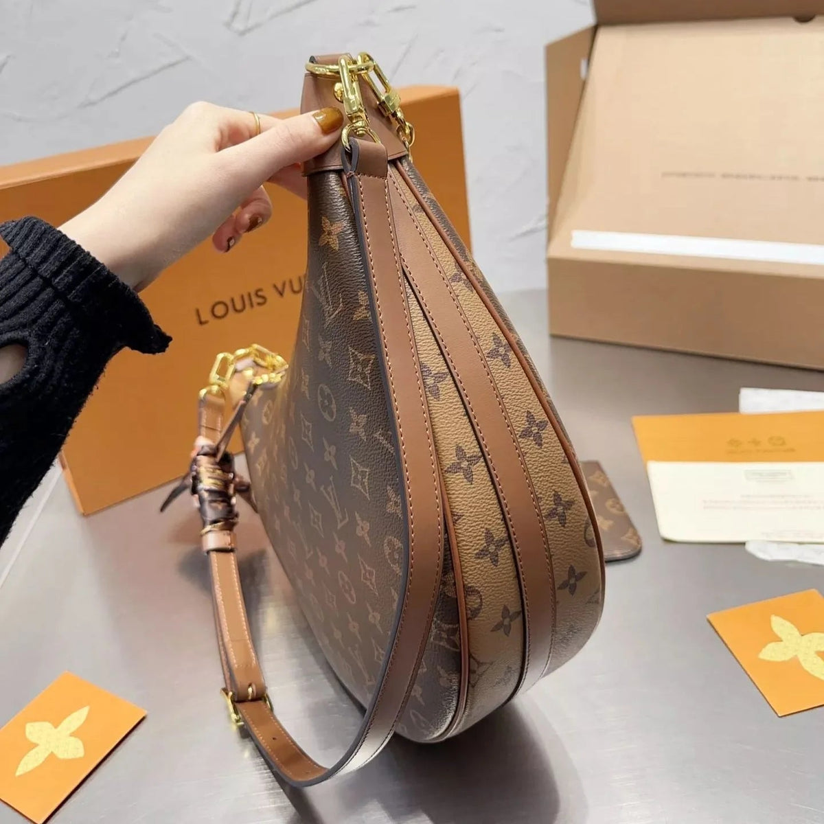 Premium Monogram Hobo Bag
