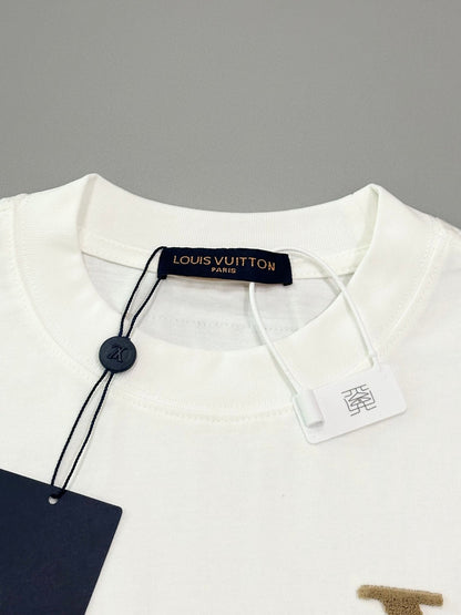 T-shirt brosse à dents monogrammé or, nouveau classique 1105