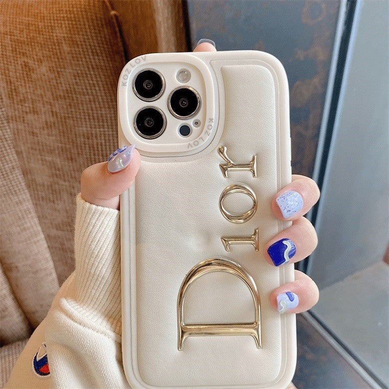 Étui en cuir estampé à chaud