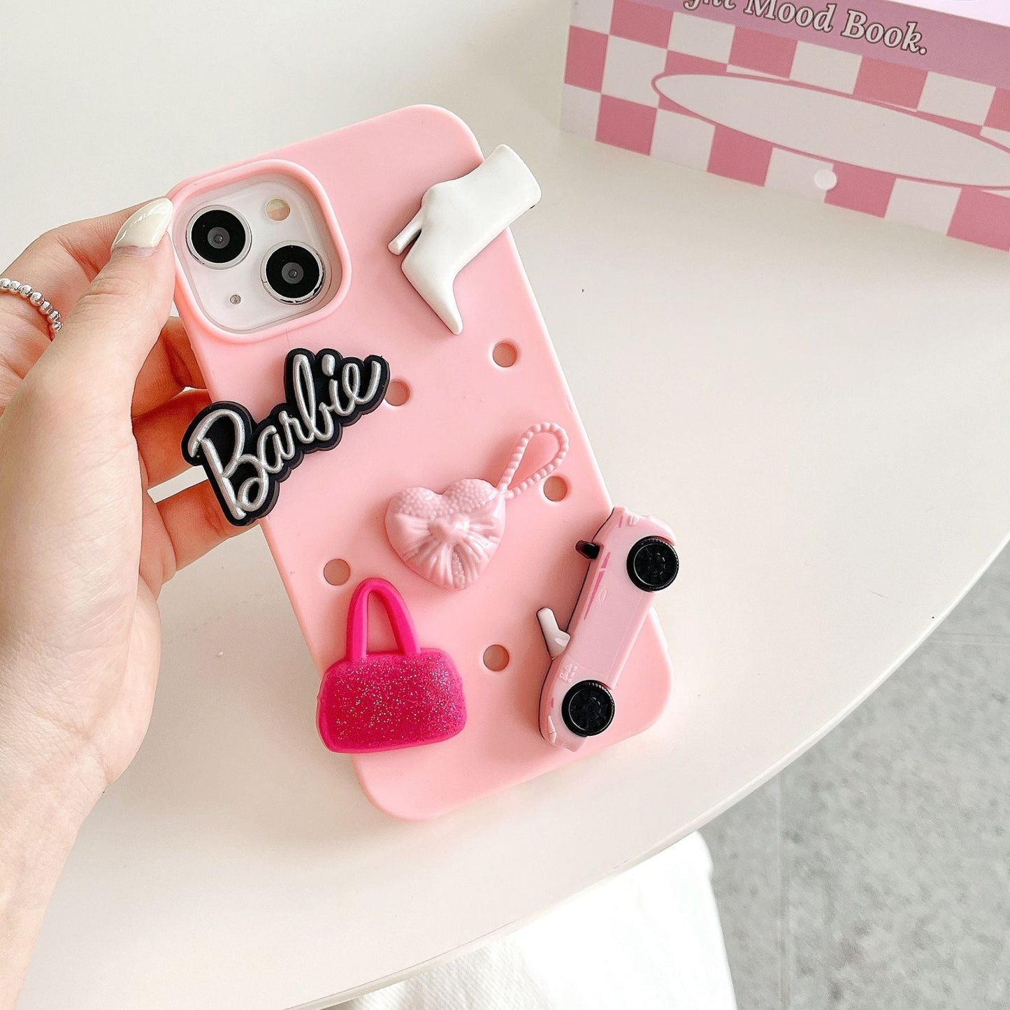 Estuche de silicona con agujeros para joyería DIY