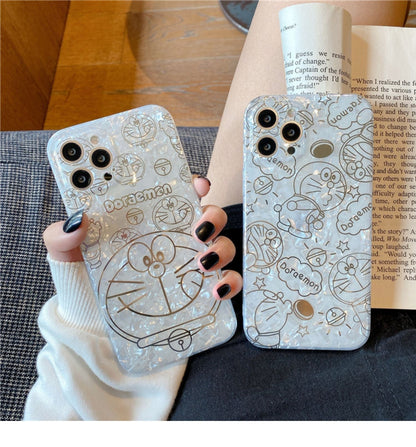Jolie coque de téléphone dessin animé avec motif coquillage