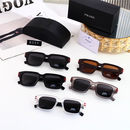 Luxury Metal Polygon Sunglasses Brand Design Fashion 6111