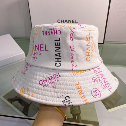 Sombrero tipo pescador con estampado de letras a la moda