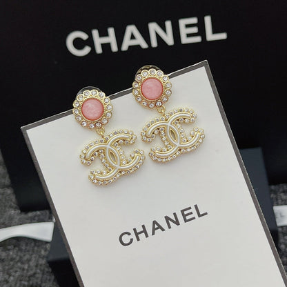 Pendientes de Diamantes y Cristales de Flores