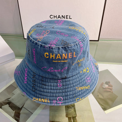 Sombrero tipo pescador con estampado de letras a la moda