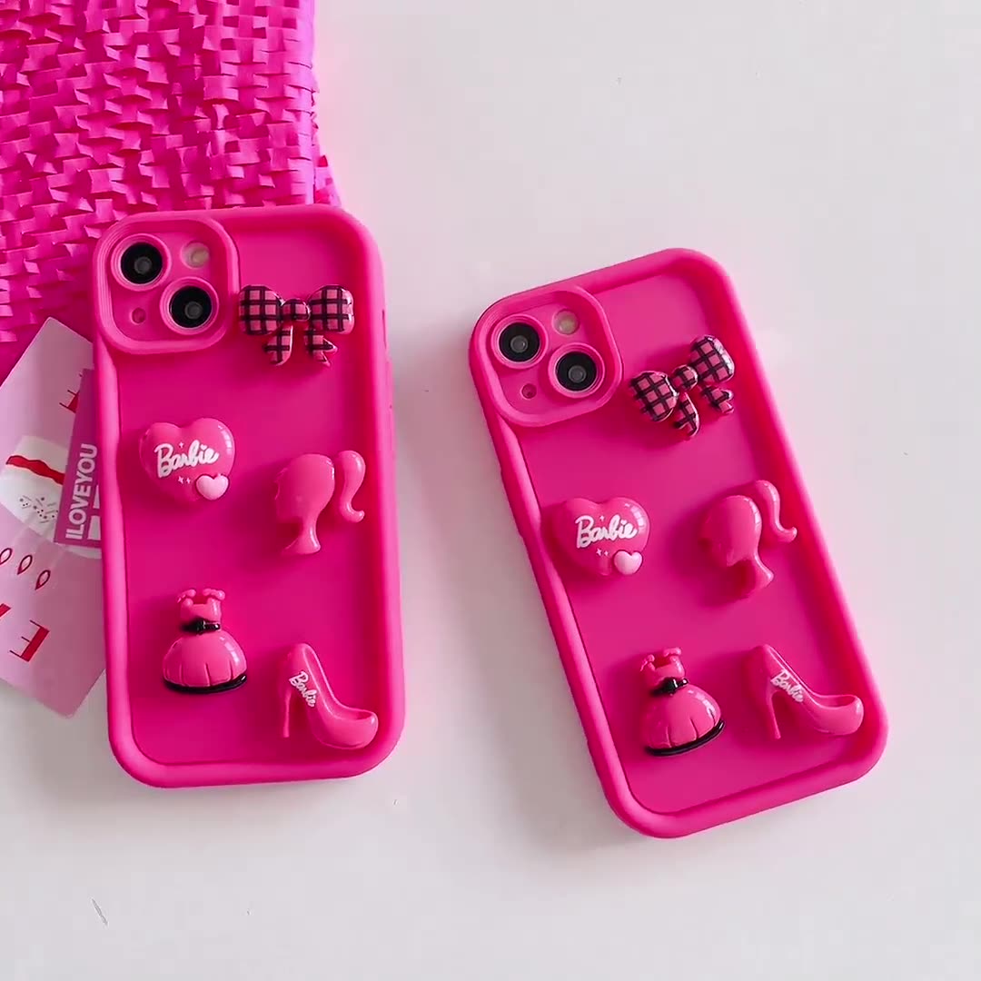 Funda 3D de chica de dibujos animados