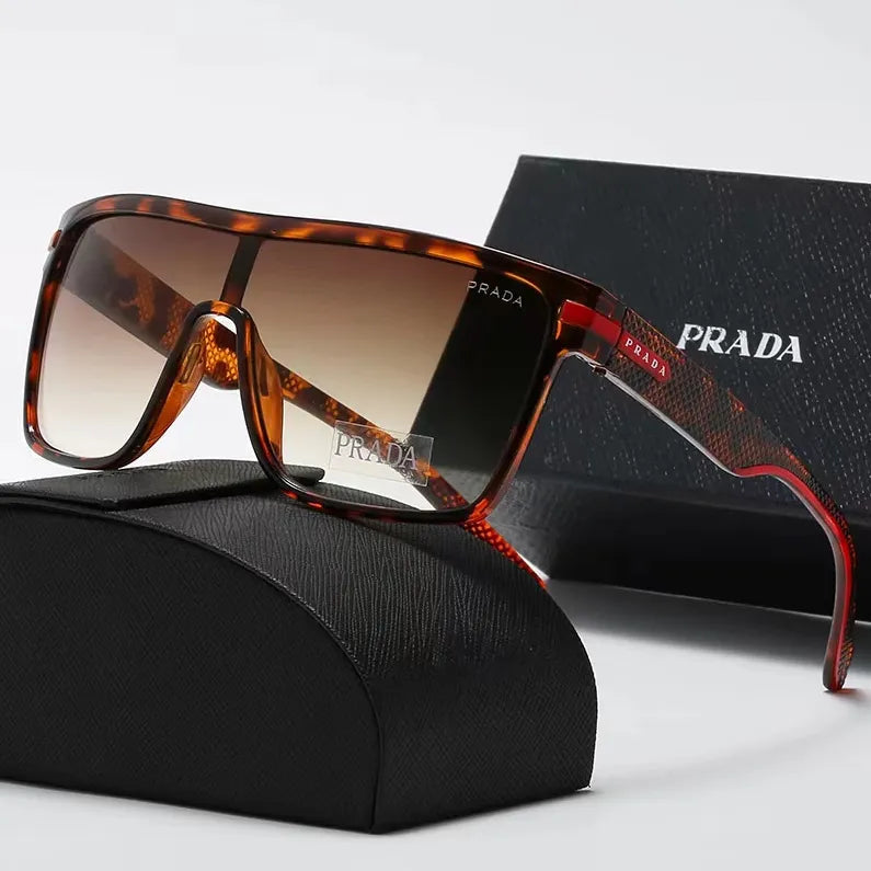 Lunettes de soleil monobloc grand cadre, nouvelle mode 2026