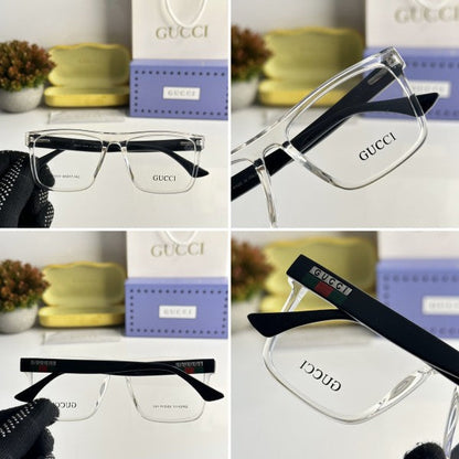 Lunettes unisexes à monture rayée tendance
