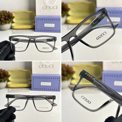 Lunettes unisexes à monture rayée tendance
