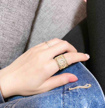 Bague Perle Grille