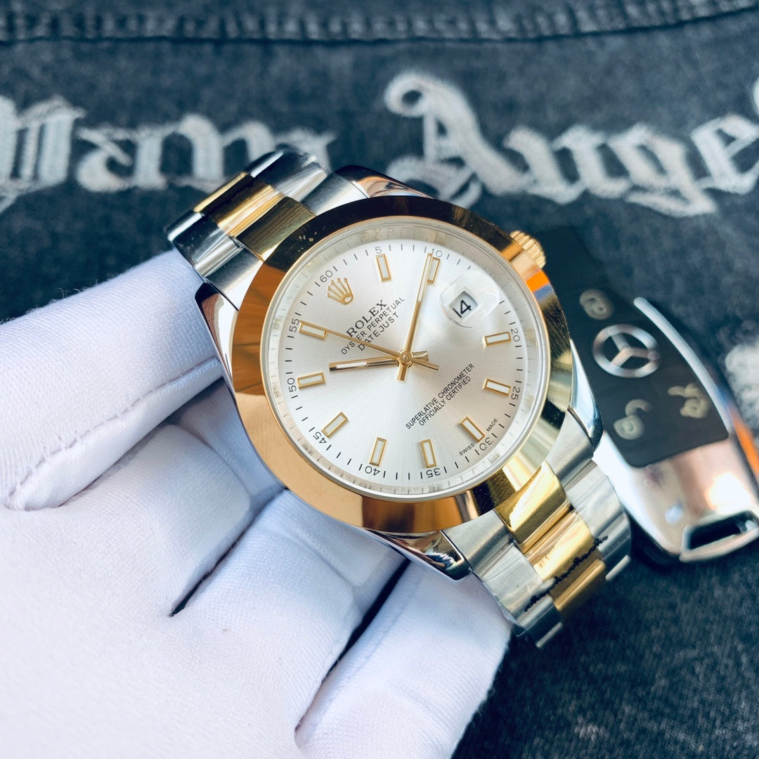 Premium Stainless Steel Mechanical Watch 7 Color Options Classic Luxury Style