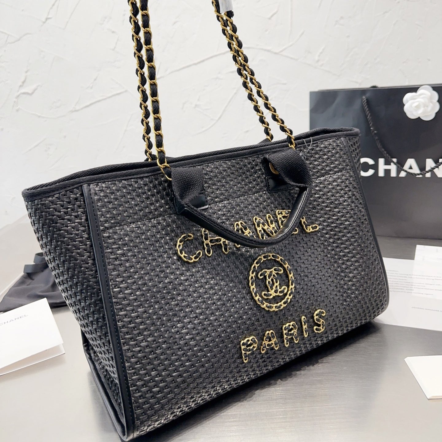 Sac de courses en paille tendance