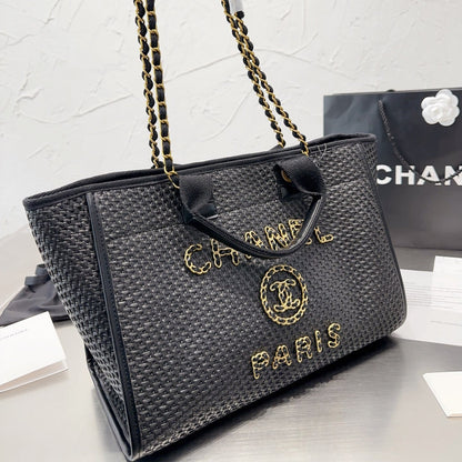 Sac de courses en paille tendance