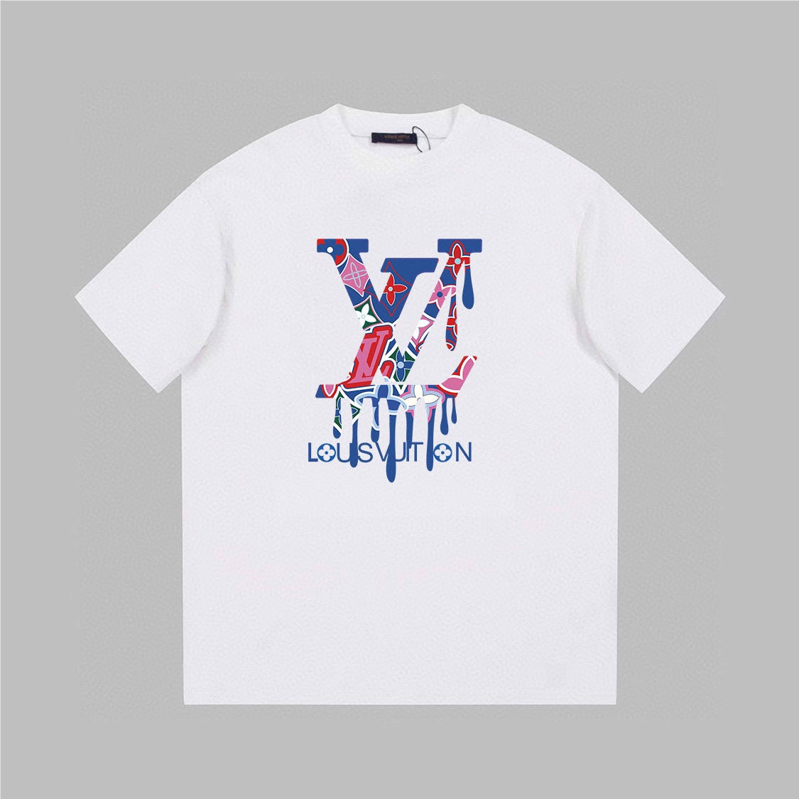 T-shirt imprimé texturé gouttes d'eau