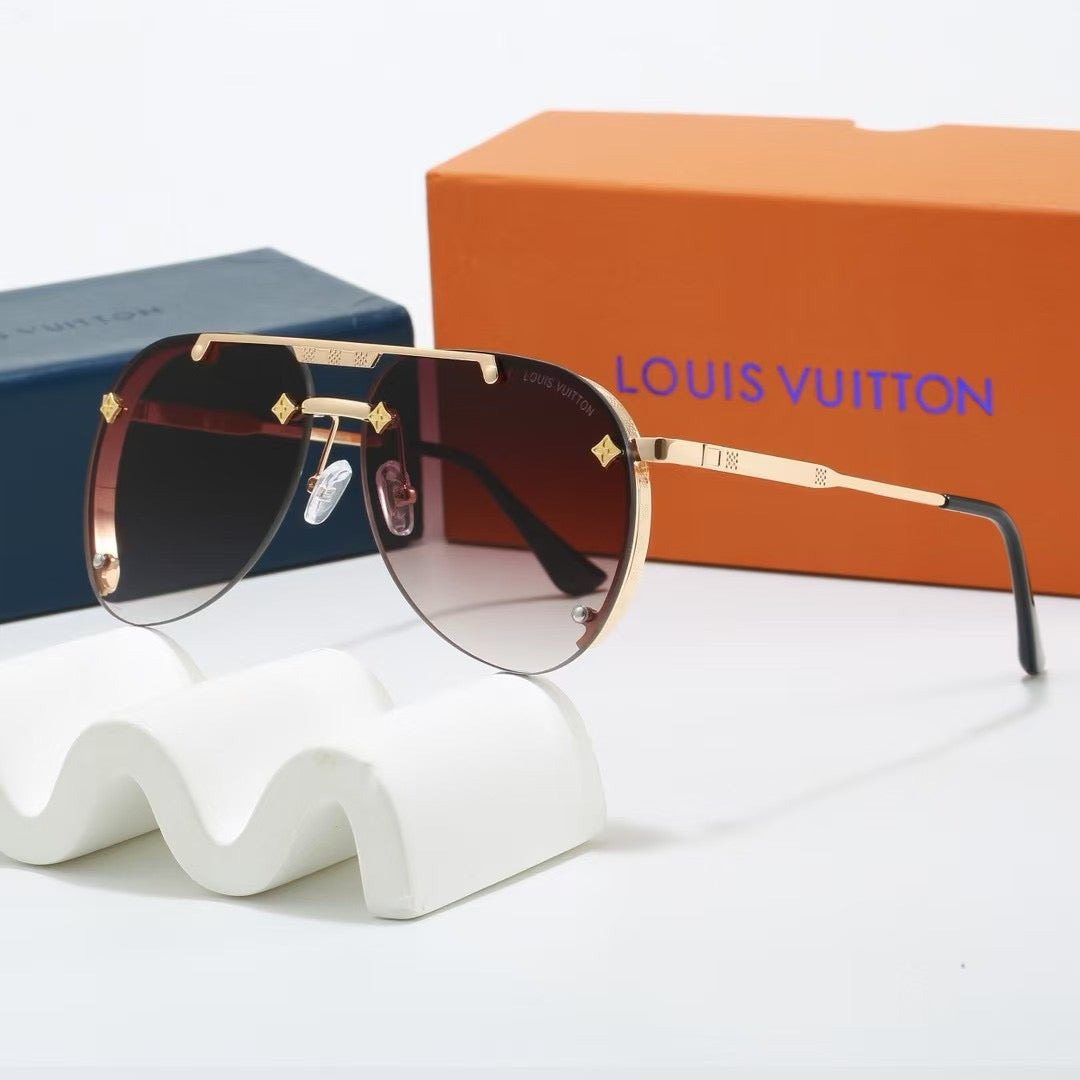 Lunettes de soleil tendance en métal style européen et américain, nouveauté 2026