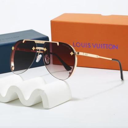 Lunettes de soleil tendance en métal style européen et américain, nouveauté 2026