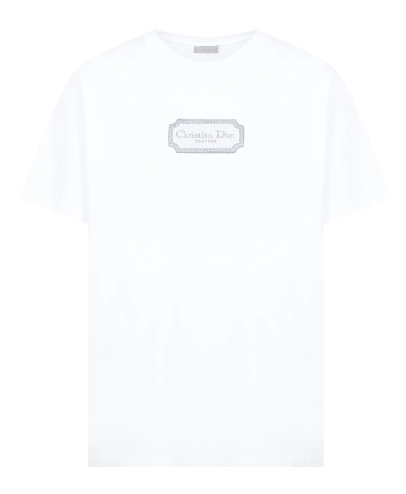 T-shirt ras du cou imprimé rectangulaire de la marque