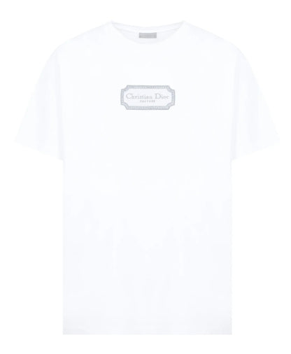 T-shirt ras du cou imprimé rectangulaire de la marque