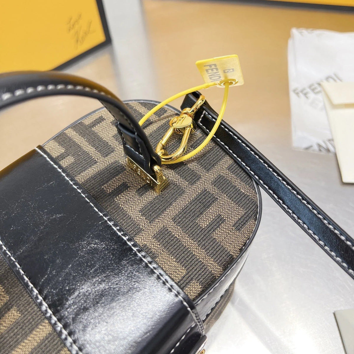 Vintage Monogram Cosmetic Box Bag