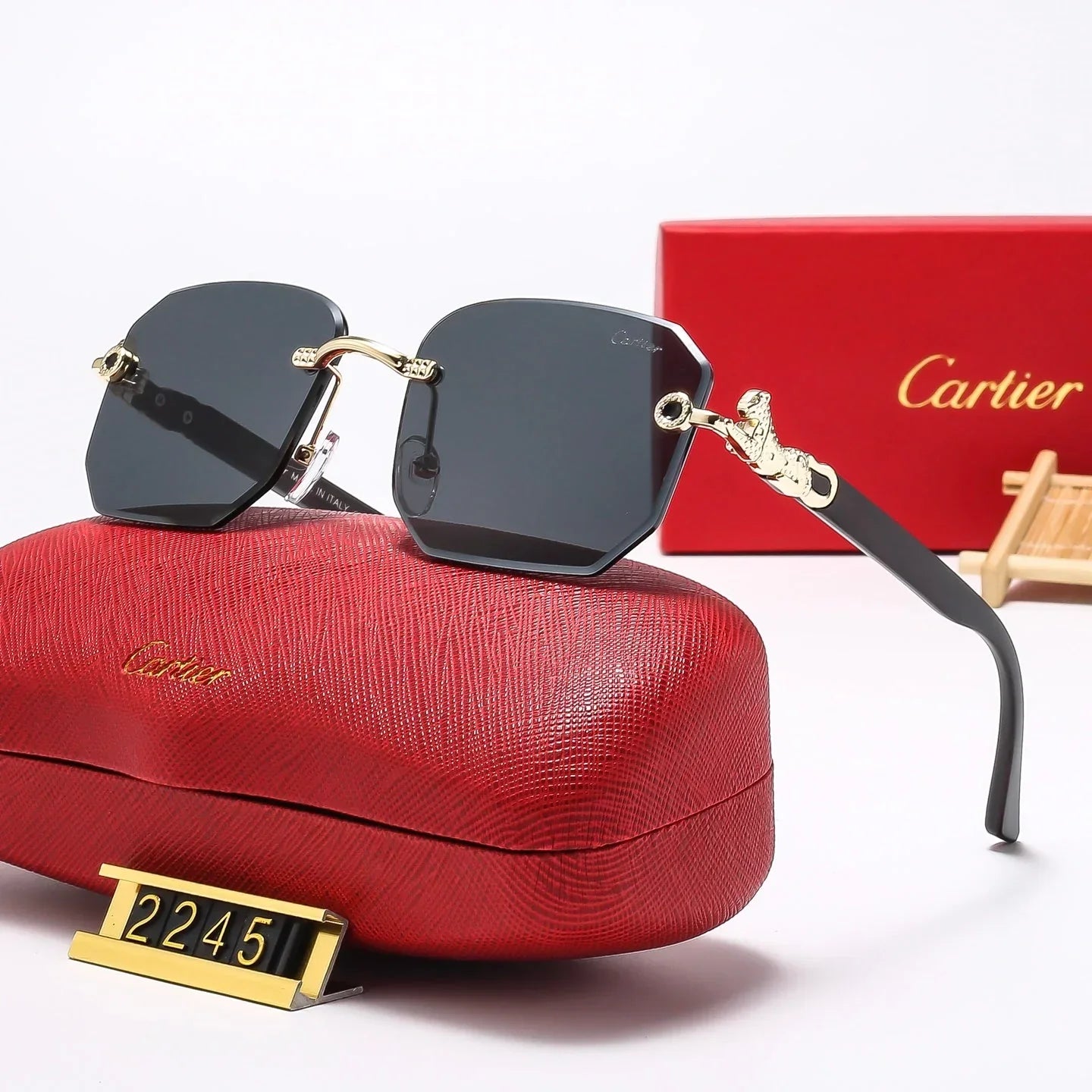 7 Colors Fashion  frameless square Sunglasses  2245
