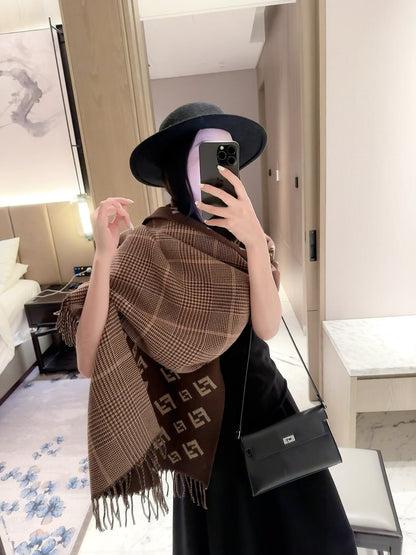 ✨ 2026 New Double-Sided Cashmere Scarf – Two Patterns, Two Styles 💥