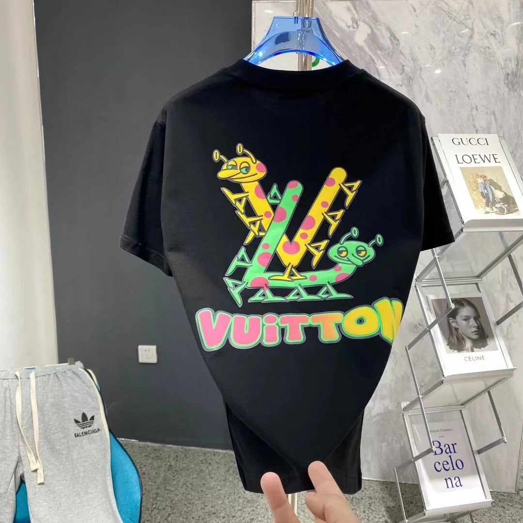 0528 T-shirt à logo imprimé recto-verso