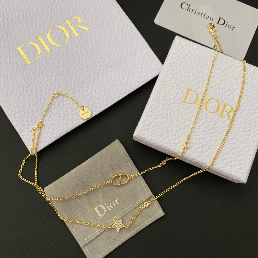 Double Chain Star Necklace