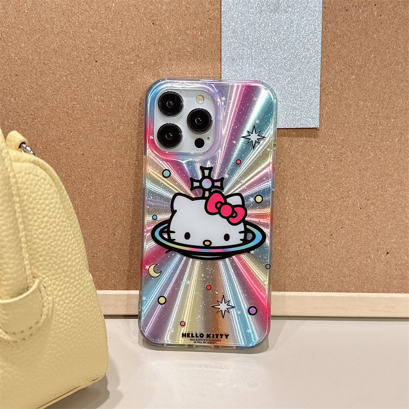 Bonita funda tipo atril de dibujos animados de láser