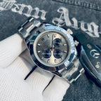 Premium Stainless Steel Mechanical Chronograph Watch 8 Color Options Classic Sport Luxury Style