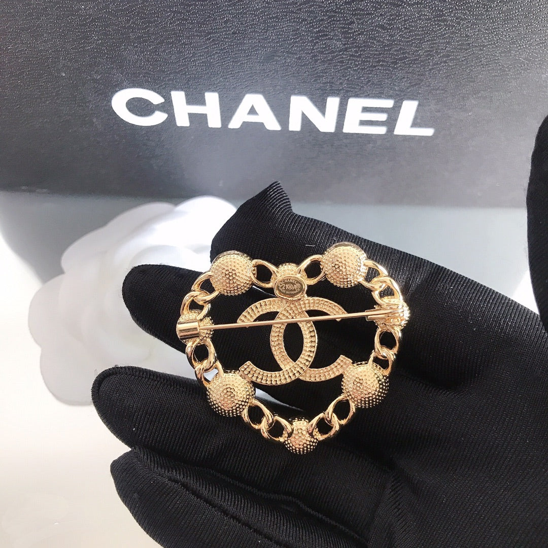 Broche Cœur Diamant Coloré