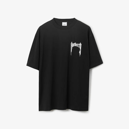 T-shirt en coton imprimé Drag