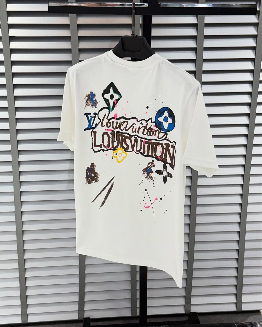 Nouveau t-shirt imprimé éclaboussures d'encre