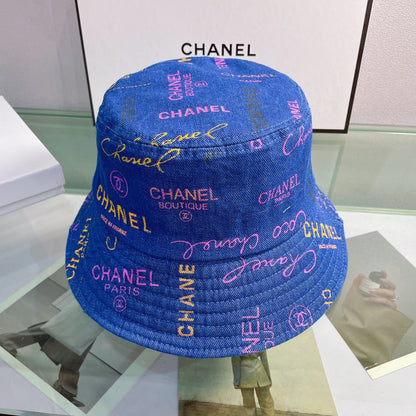 Sombrero tipo pescador con estampado de letras a la moda